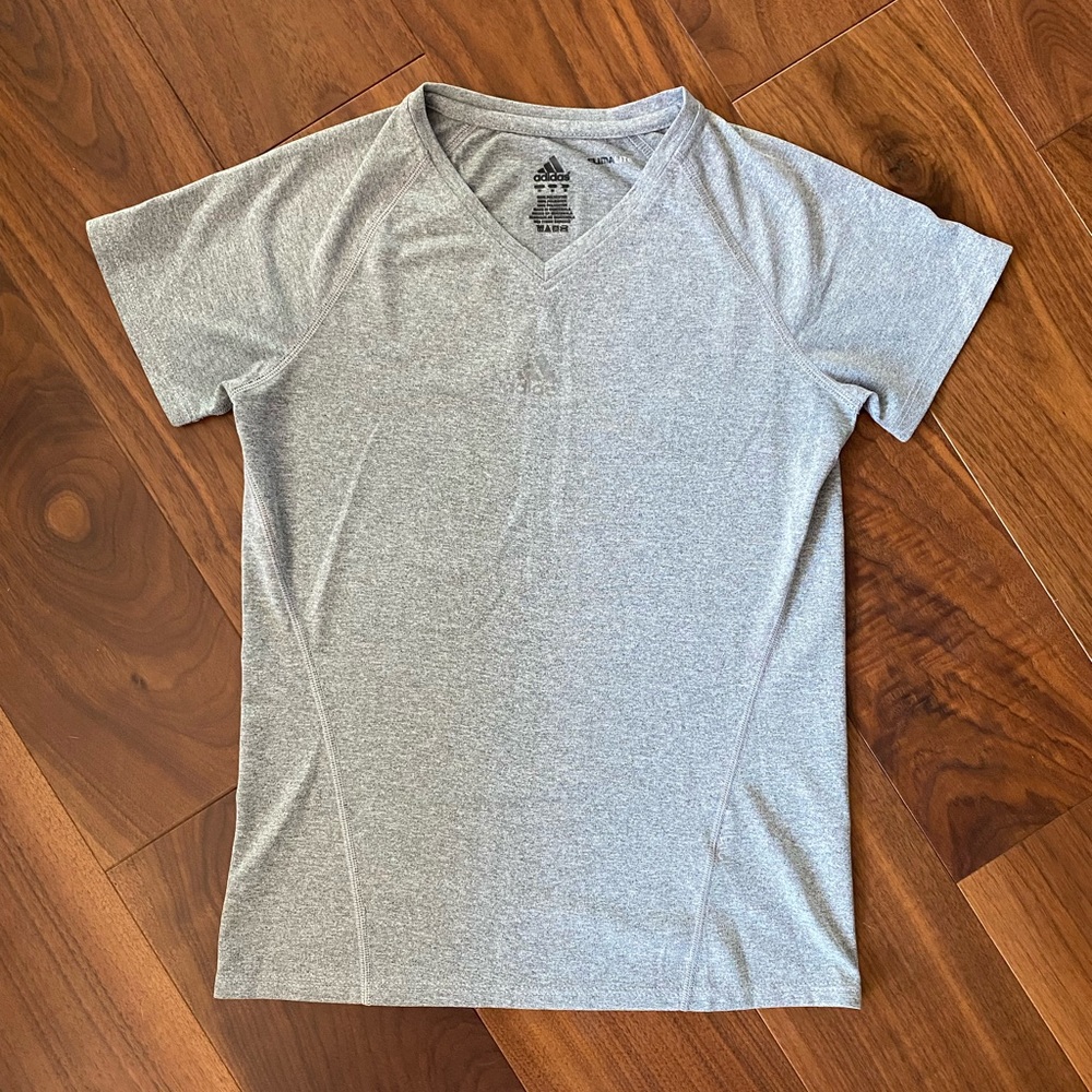 [Adidas] Climalite Light Gray Tee